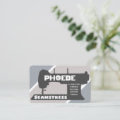 Phoebe Seamstress Business Card Visitenkarte (Stehend Vorderseite)