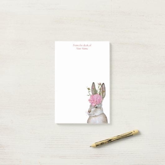 Phoebe the Hare post it notes Post-it Klebezettel (Auf Schreibtisch)