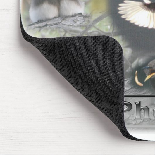 Phoebe Vogel-Foto-Collage Mousepad (Ecke)