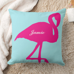 Phoenicopterus Vintage Flamingo Fuchsia Rosa Kissen