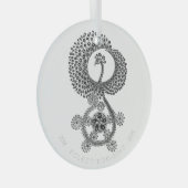 Phoenix 10 Jahre Ornament Aus Glas (Vorderseite Rechts)