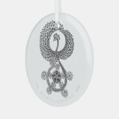 Phoenix 10 Jahre Ornament Aus Glas (Vorderseite links)
