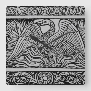 Phoenix, 1524 quadratische wanduhr