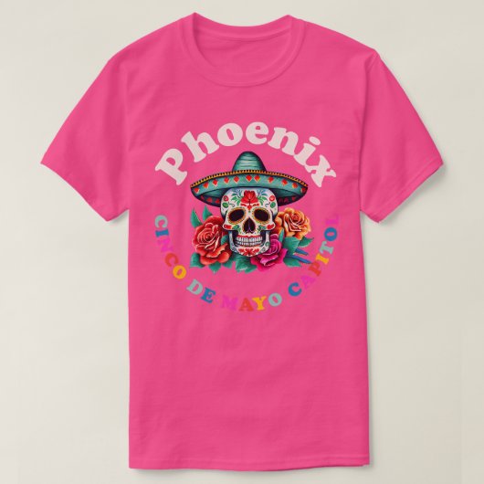 Phoenix 2023 Sugar Skull Arizona T-Shirt (Design vorne)