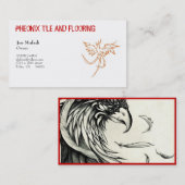 Phoenix_4, PHEONIX FLIESE UND BODENBELAG, JoeMofa… Visitenkarte (Vorne/Hinten)
