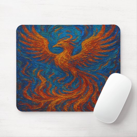 Phoenix Abstrakt Mousepad (Mit Mouse)