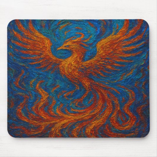 Phoenix Abstrakt Mousepad (Vorne)