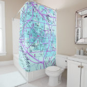 Phoenix Airport Flyway Chart Duschvorhang (Beispiel)