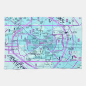 Phoenix Airport Flyway Chart Geschirrtuch (Horizontal)
