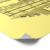 Phoenix Airport (PHX) Airport Diagram Poster (Ecke)