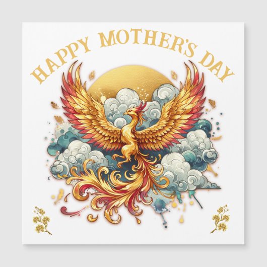Phoenix am Muttertag der Wolken | Magnetkarte (Vorderseite)