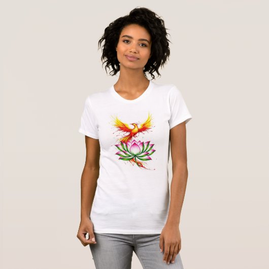 Phoenix and Lotus Rebirth T-Shirt (Vorne ganz)