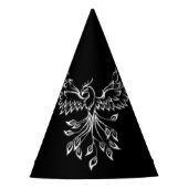 Phoenix-Anstieg auf Schwarz Partyhütchen (Vorderseite)