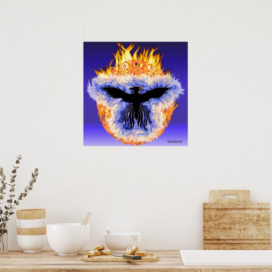 Phoenix Arisen Print Poster (Küche)