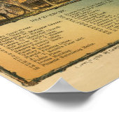 Phoenix Arizona 1885 Antike Panoramakarte Poster (Ecke)