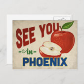 Phoenix Arizona Apple - Vintage Travel Postkarte (Vorne/Hinten)