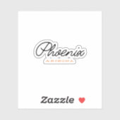 Phoenix Arizona Aufkleber (Blatt)