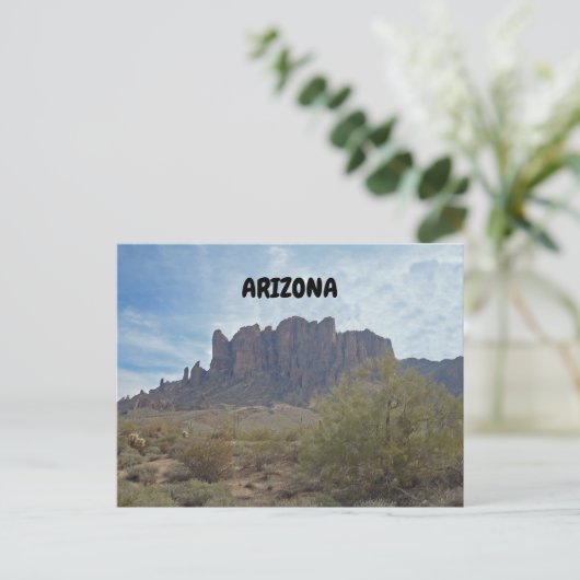 Phoenix Arizona Berge in der Wüste Gruß Postkarte (Stehend Vorderseite)