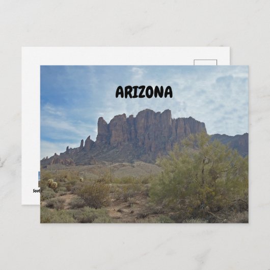 Phoenix Arizona Berge in der Wüste Gruß Postkarte (Vorne/Hinten)
