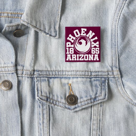 Phoenix, Arizona Button (Beispiel)
