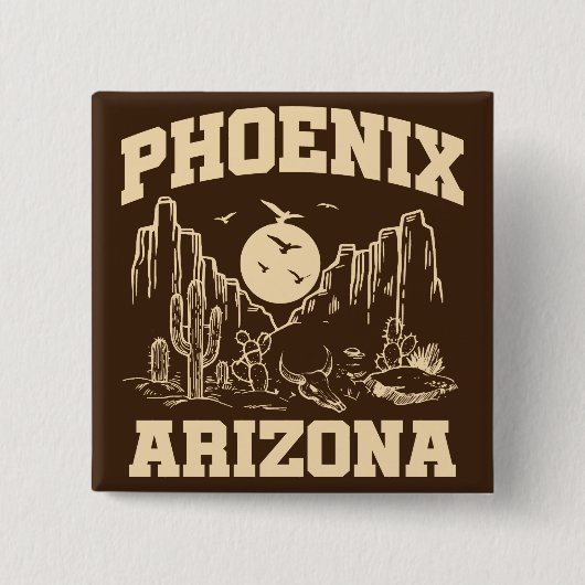 Phoenix, Arizona Button (Vorderseite)