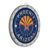Phoenix Arizona Dartscheibe (Vorderseite Links)