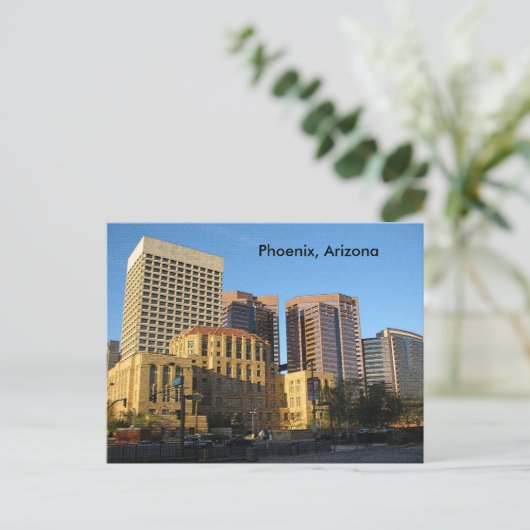 Phoenix, Arizona Downtown Postkarte (Stehend Vorderseite)
