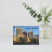 Phoenix, Arizona Downtown Visitenkarte (Stehend Vorderseite)