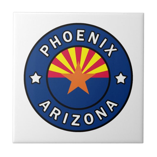 Phoenix Arizona Fliese (Vorderseite)