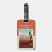 Phoenix, Arizona Gepäckanhänger (Rückseite vertikal)