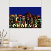 Phoenix, Arizona in Graffiti Poster (Küche)