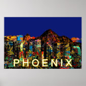 Phoenix, Arizona in Graffiti Poster (Vorne)