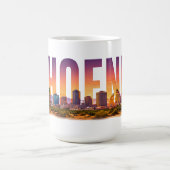 Phoenix Arizona Kaktuslandschaft Kaffeetasse (Mittel)