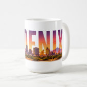 Phoenix Arizona Kaktuslandschaft Kaffeetasse (VorderseiteRechts)