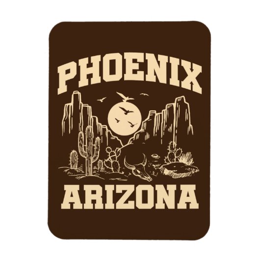 Phoenix, Arizona Magnet (Vertikal)