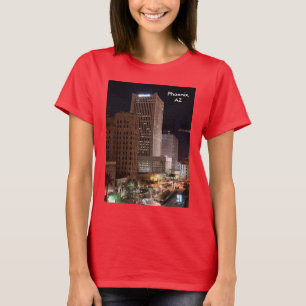Phoenix Arizona - Nacht Wolkenkratzer Frauen T-Shirt