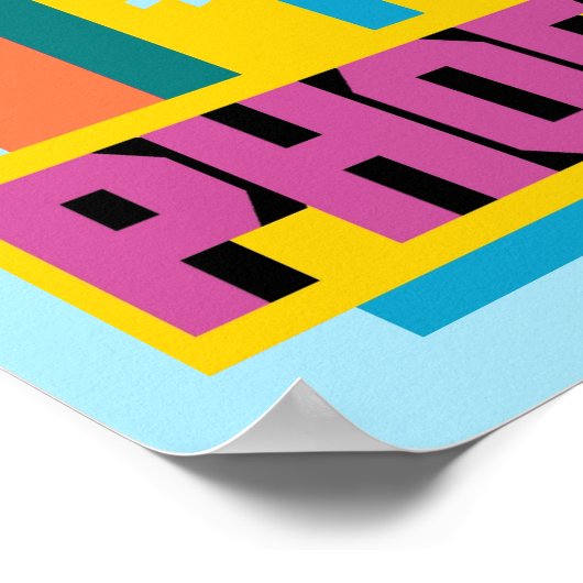 Phoenix, Arizona | Neon Skyline Poster (Ecke)