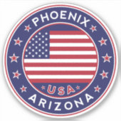 Phoenix Arizona, Phoenix Aufkleber (Vorderseite)
