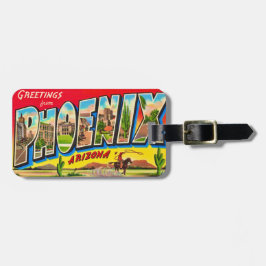 Phoenix Arizona Postcard Luggage Tag Gepäckanhänger