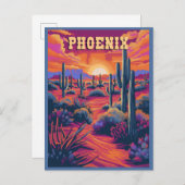 Phoenix, Arizona Postkarte (Vorne/Hinten)