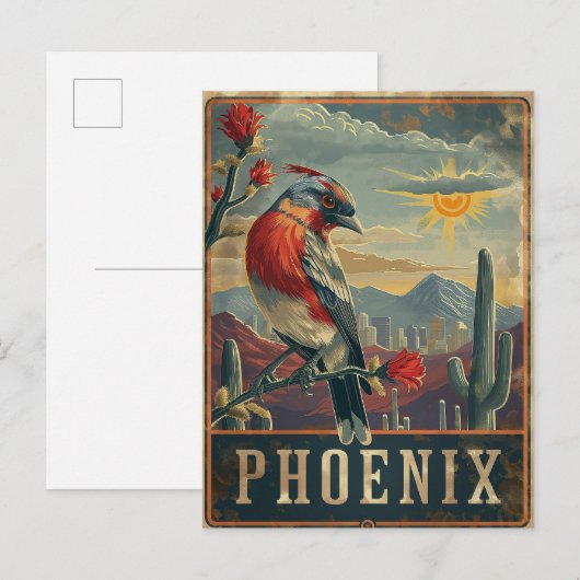 Phoenix, Arizona Postkarte (Vorne/Hinten)
