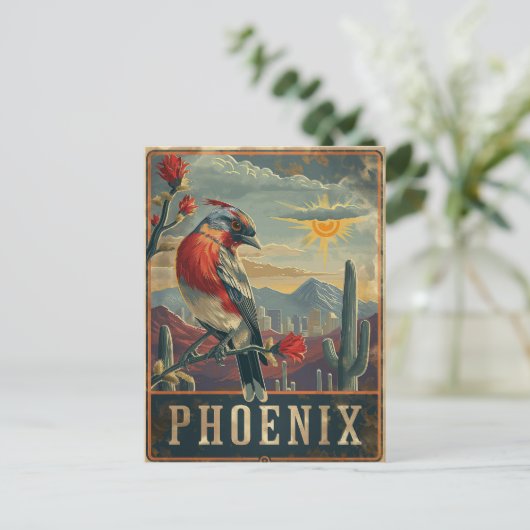 Phoenix, Arizona Postkarte (Stehend Vorderseite)