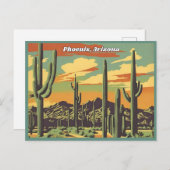 Phoenix, Arizona Postkarte (Vorne/Hinten)