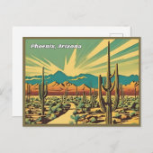 Phoenix, Arizona Postkarte (Vorne/Hinten)