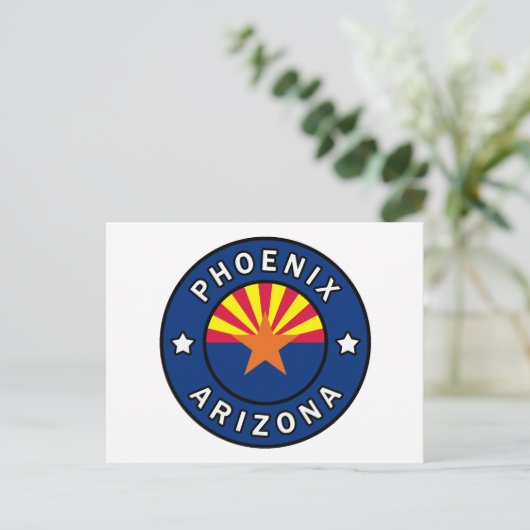 Phoenix Arizona Postkarte (Stehend Vorderseite)