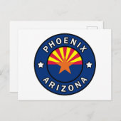 Phoenix Arizona Postkarte (Vorne/Hinten)