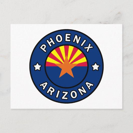 Phoenix Arizona Postkarte (Vorderseite)