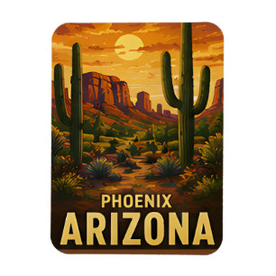 Phoenix Arizona Reise-Geschenk Magnet