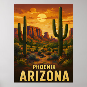 Phoenix Arizona Reise-Geschenk Poster
