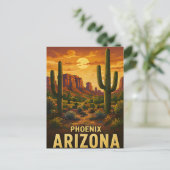 Phoenix Arizona Reise-Geschenk Postkarte (Stehend Vorderseite)
